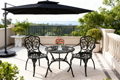 3-Piece Outdoor Bistro Table Set (2 Chairs + 1 Table)